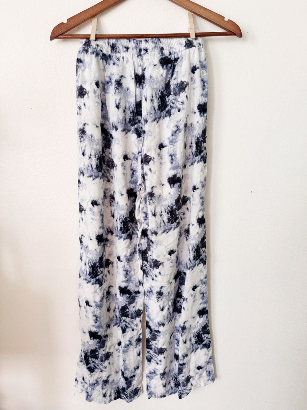 Double Zero Black & White Tie-Dye Lounge Pants Small - Picture 4 of 4